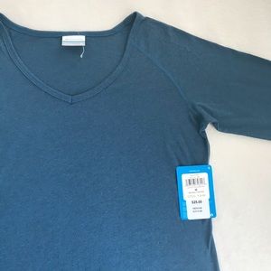 NWT Columbia teal long sleeve top